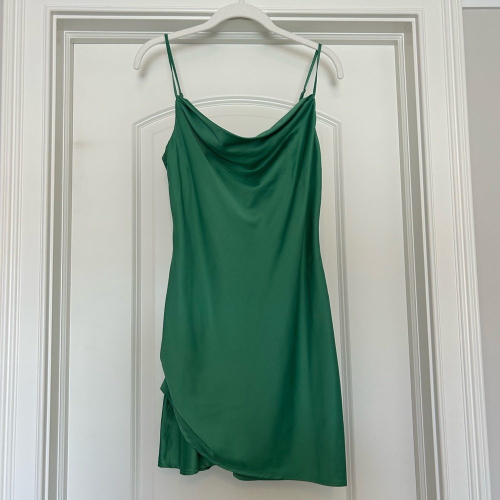 Majorelle Lauren mini green dress